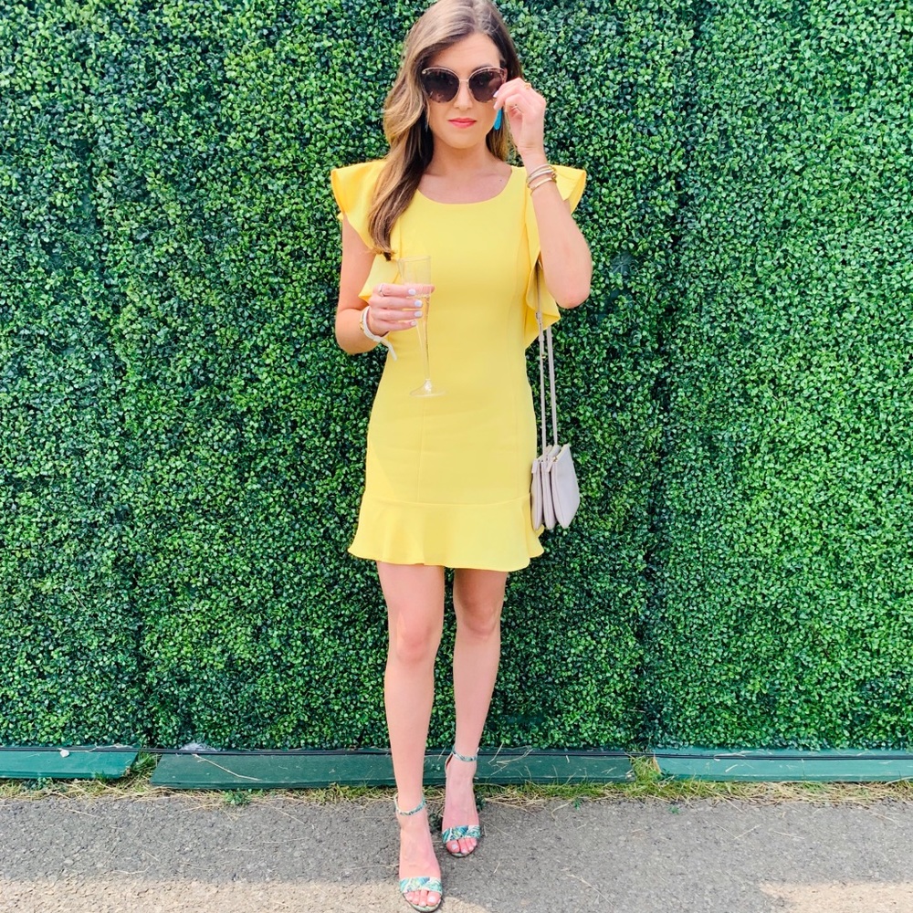 BCBG Mini Ruffle Dress